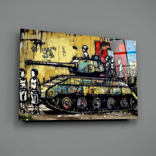 Children of War Glass Wall Art || Designer Collection