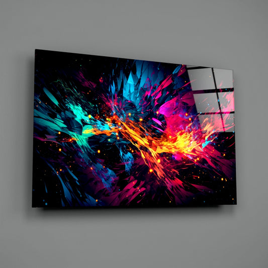 Color Bang Glass Wall Art || Designer Collection