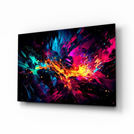 Color Bang Glass Wall Art || Designer Collection