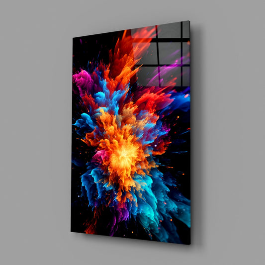 Color Flower Glass Wall Art || Designer Collection