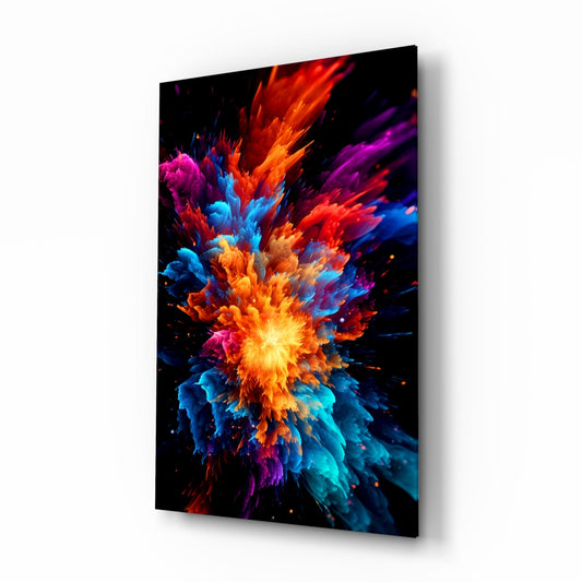 Color Flower Glass Wall Art || Designer Collection