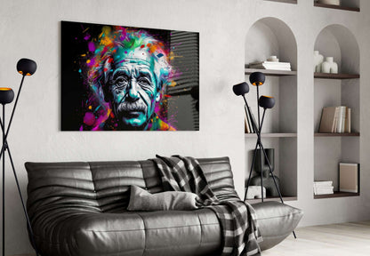Iconic Physicist Glass Wall Art || Designer Collection Otarealm
