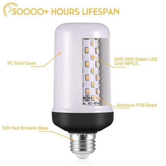 E27 LED Flame Effect Light Bulb Otarealm