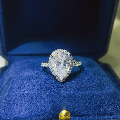 2 Carat Moissanite 925 Sterling Silver Ring