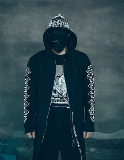 Sim507 Cyber Alien Trench Coat