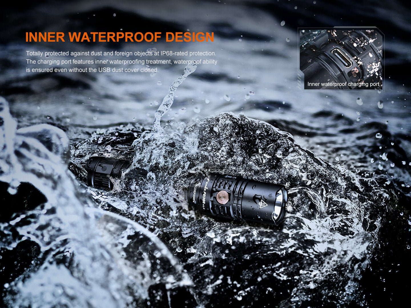 Fenix PD36R V2 Compact Rechargeable Tactical Flashlight - 1700 Lumens Otarealm