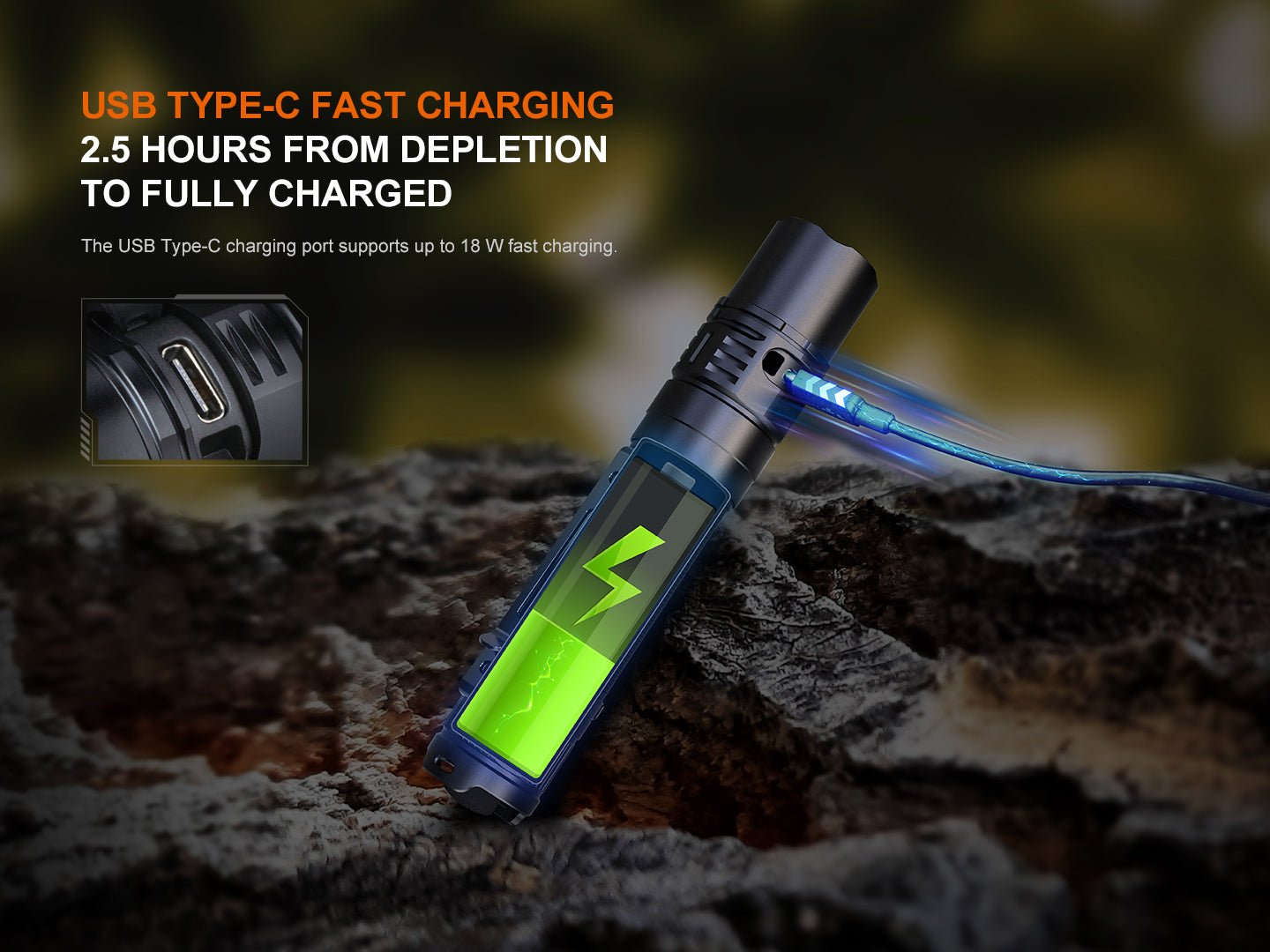 Fenix PD36R V2 Compact Rechargeable Tactical Flashlight - 1700 Lumens Otarealm