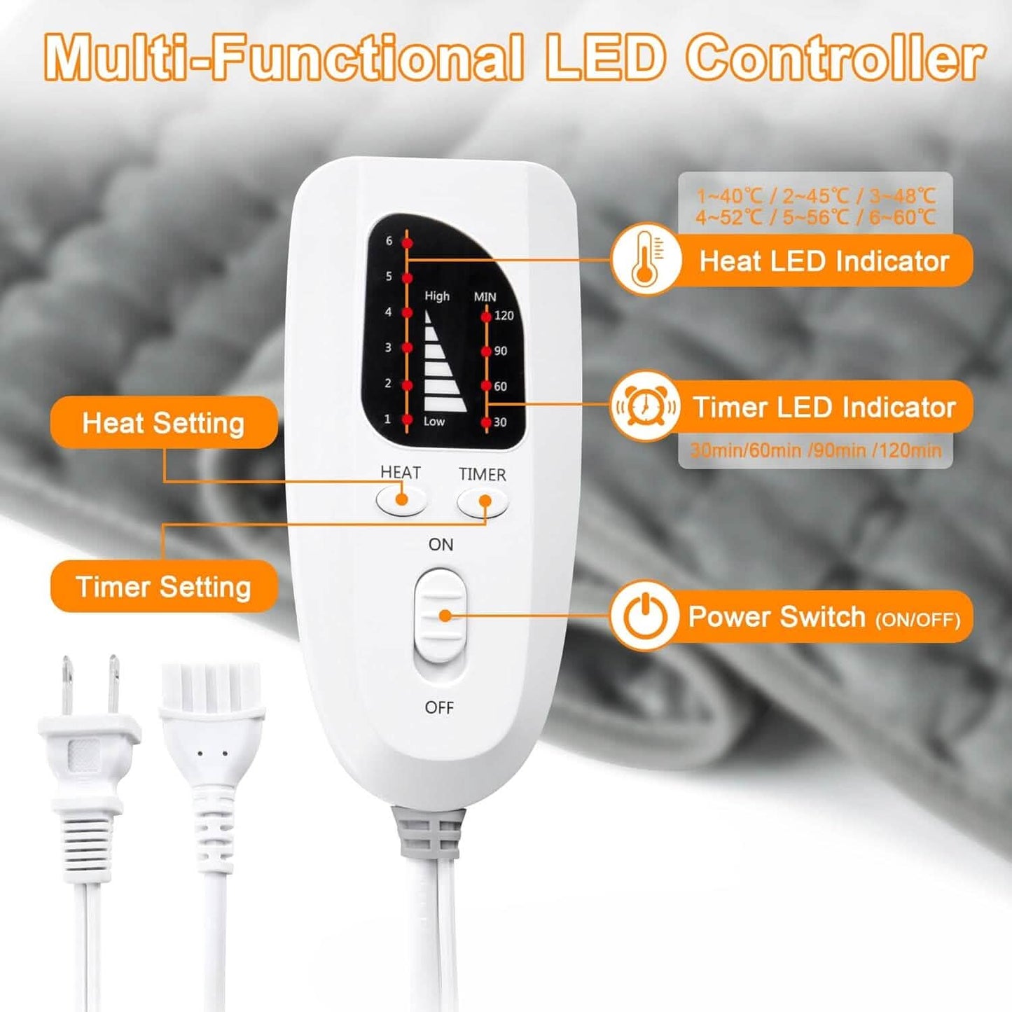 Electric Heating Pads for Body Pain Relief Otarealm