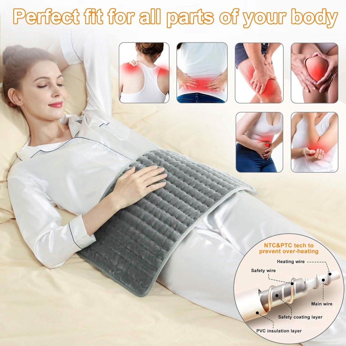Electric Heating Pads for Body Pain Relief Otarealm