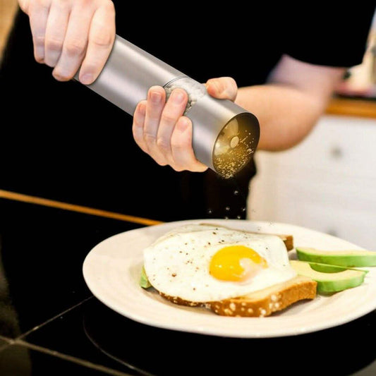 Electric Salt Pepper Grinder with Light Adjustable Coarseness Otarealm