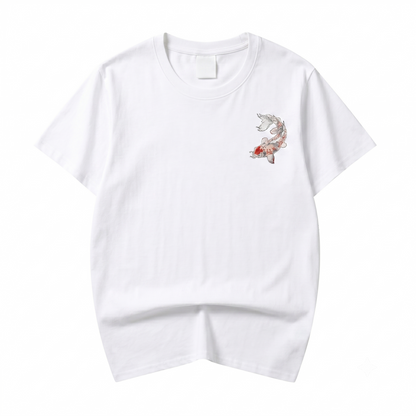 ET514 Koi Fish Embroidered Tee