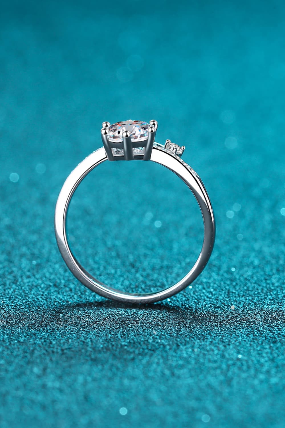 1 Carat Moissanite 925 Sterling Silver Bypass Ring Otarealm