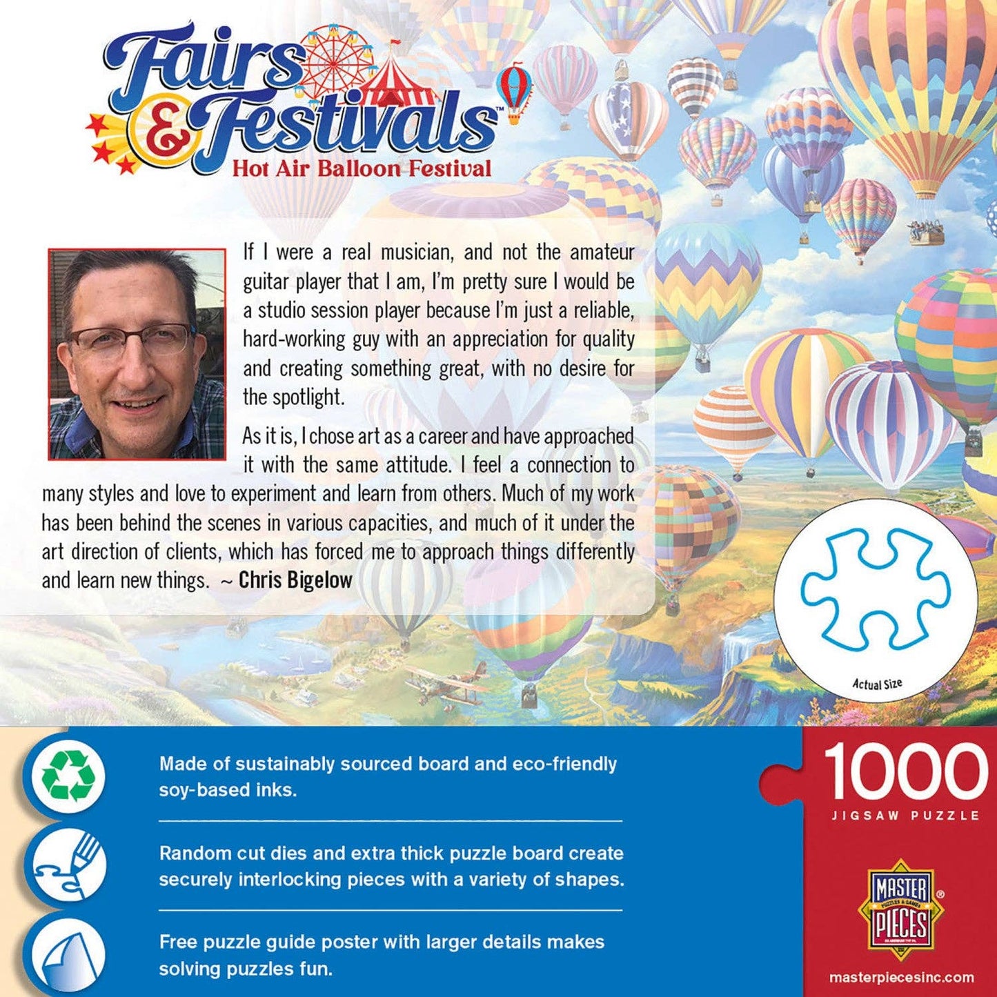 Fairs & Festivals - Hot Air Balloon Festival 1000 Piece Puzzle by Masterpieces
