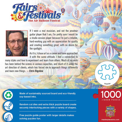Fairs & Festivals - Hot Air Balloon Festival 1000 Piece Puzzle by Masterpieces