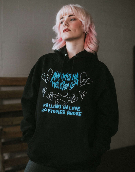 Falling in Love Pullover Hoodie Black Otarealm