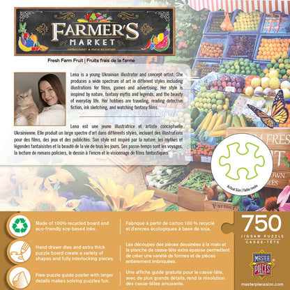 Farmer's Market - Fresh Farm Fruit 750 Piece Puzzle by MasterPieces