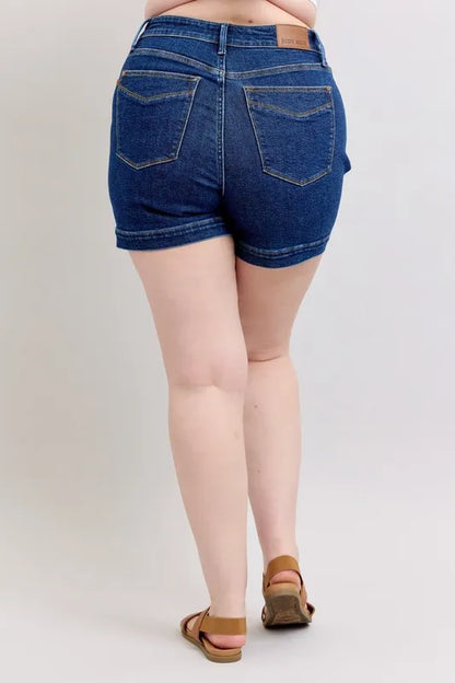 Judy Blue High Waist Tummy Control Denim Shorts (size M)