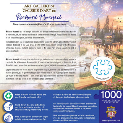Fireworks on the Mountain Art Gallery - 1000 Piece Puzzle by Masterpieces Puzzles