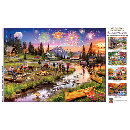 Fireworks on the Mountain Art Gallery - 1000 Piece Puzzle by Masterpieces Puzzles