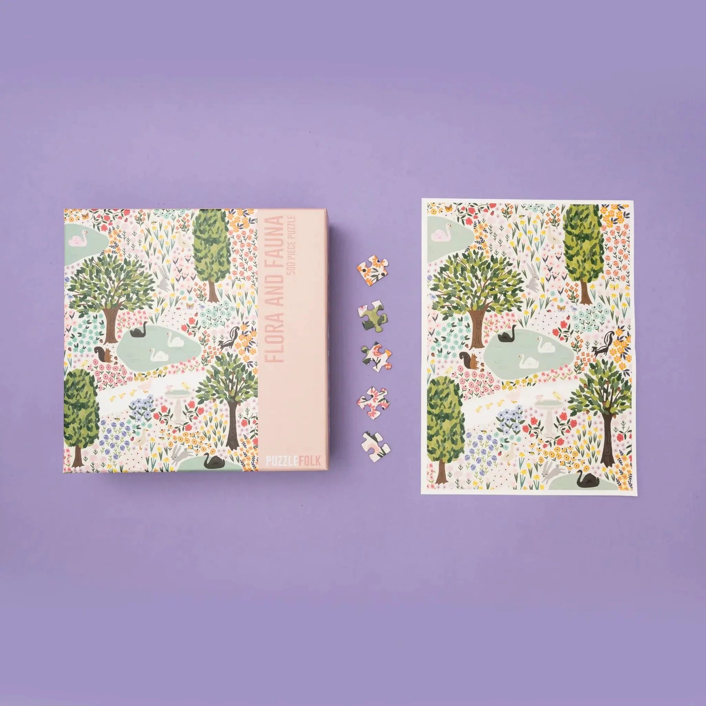 Flora & Fauna 500 Piece Jigsaw Puzzle by Puzzlefolk