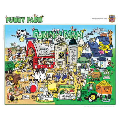 Funny Farm 1000 Piece Jigsaw Puzzle by Masterpieces Puzzles