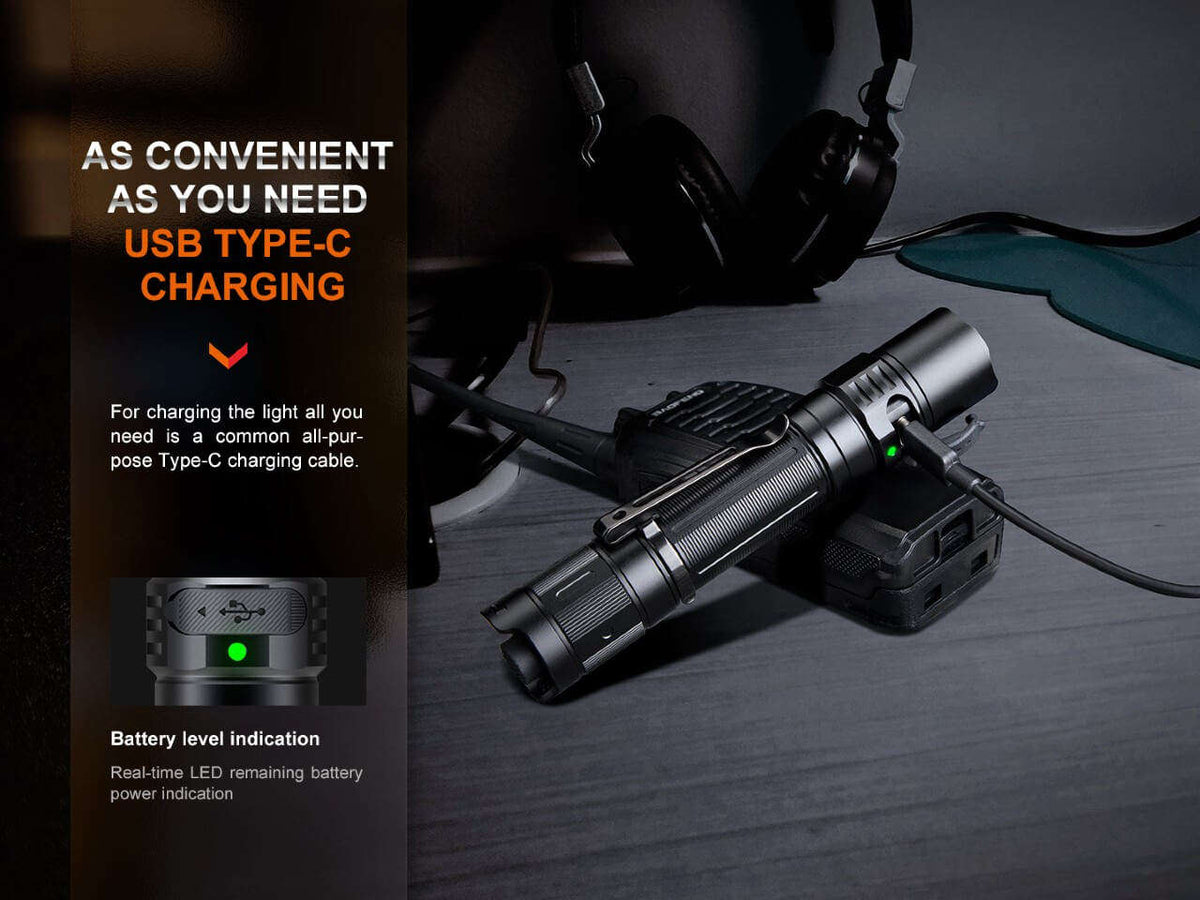 Fenix PD35R Compact Rechargeable Tactical Flashlight Otarealm