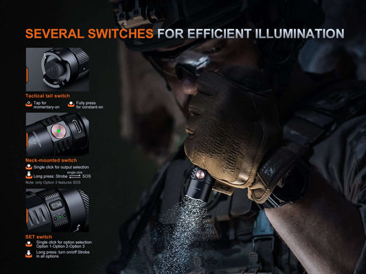 Fenix PD35R ACE Multi-mode Tactical Flashlight Otarealm