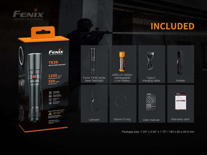 Fenix TK30 White Laser LED Flashlight Otarealm