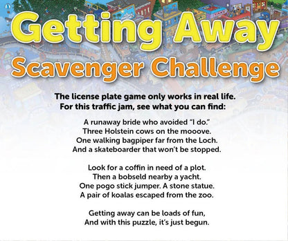 Getting Away 1000 Piece Jigsaw Puzzle by Springbok Puzzles - Wacky Rush Hour Fun