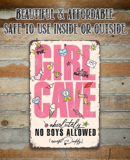 Girl Cave - Metal Sign