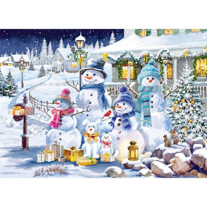 Glitter & Gold - Frosty Wonderland Gathering 1000 Piece Jigsaw Puzzle | Masterpieces Puzzles
