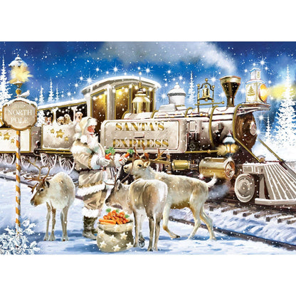 Glitter & Gold - The Gilded Train 1000 Piece Jigsaw Puzzle | Masterpieces Puzzles