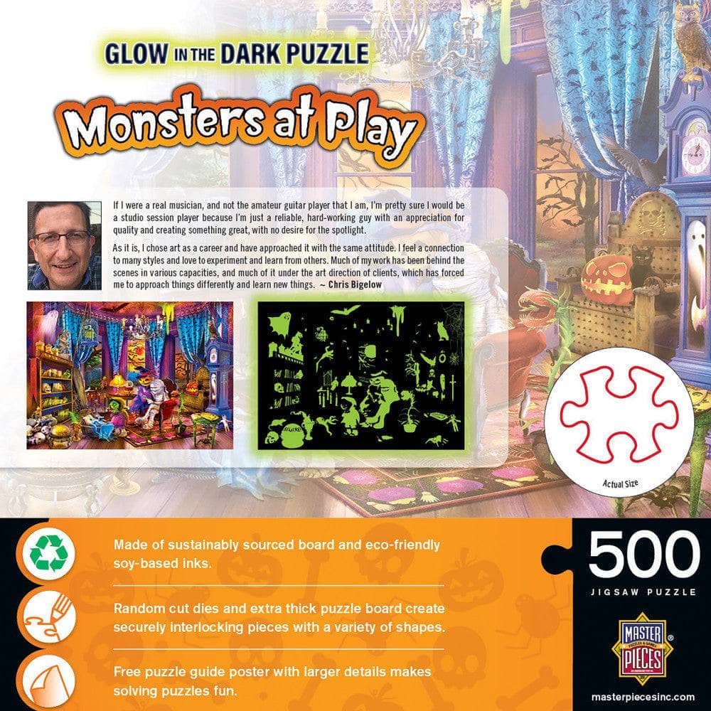 Glow in the Dark - Monsters at Play 500 Piece Jigsaw Puzzle | Masterpieces Puzzles