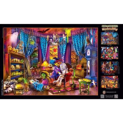 Glow in the Dark - Monsters at Play 500 Piece Jigsaw Puzzle | Masterpieces Puzzles