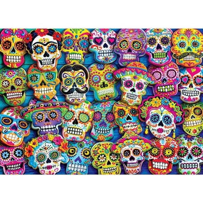 Glow in the Dark - Sugar Skull Cookies 1000 Piece Jigsaw Puzzle | Masterpieces Puzzles