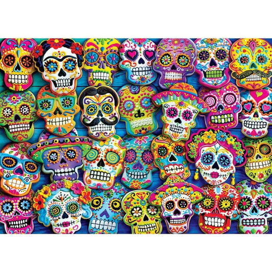 Glow in the Dark - Sugar Skull Cookies 1000 Piece Jigsaw Puzzle | Masterpieces Puzzles
