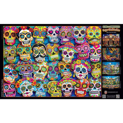 Glow in the Dark - Sugar Skull Cookies 1000 Piece Jigsaw Puzzle | Masterpieces Puzzles