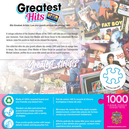 Greatest Hits - 80's Artists 1000 Piece Puzzle by Masterpieces Puzzles