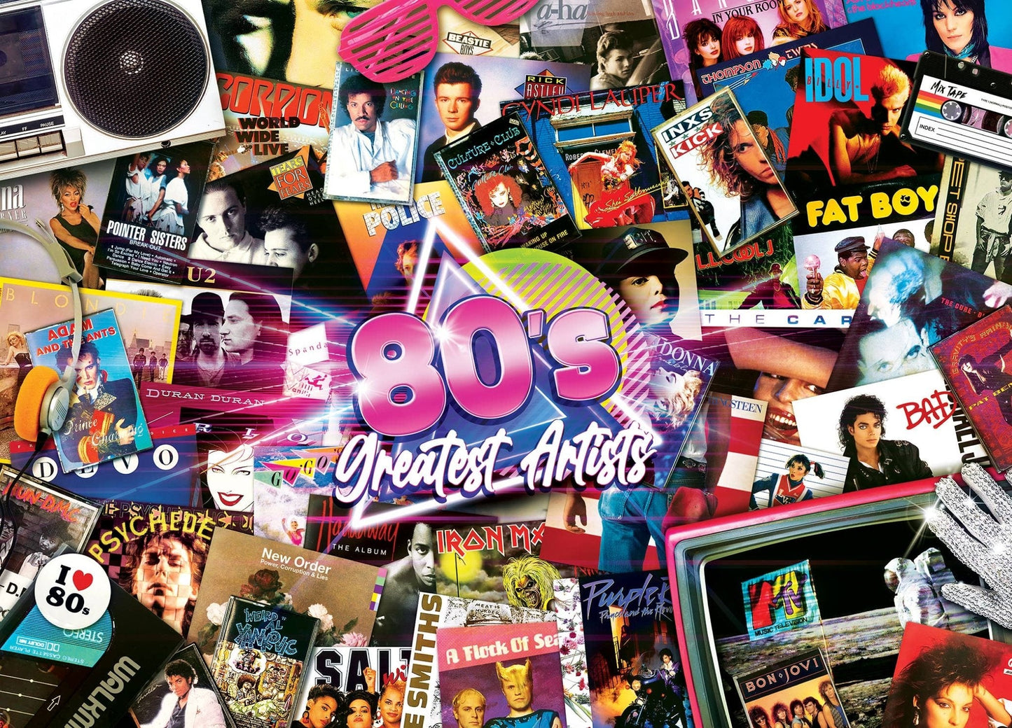 Greatest Hits - 80's Artists 1000 Piece Puzzle by Masterpieces Puzzles