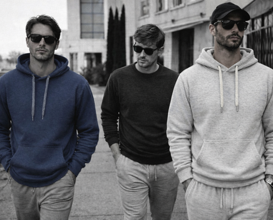 Half Moon Hoodie/Sweater Bundle (Heather Navy, White Pepper, and Heather Black) $39 SAVINGS