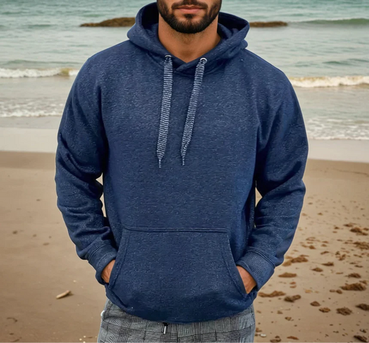 Half Moon Hoodie (Heather Navy)
