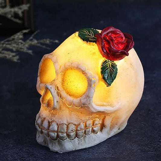 Halloween Resin Skull LED Night Light Decorative Light Otarealm