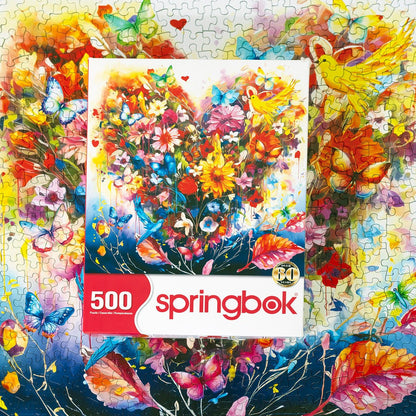 Heart Bouquet 500 Piece Jigsaw Puzzle by Springbok Puzzles