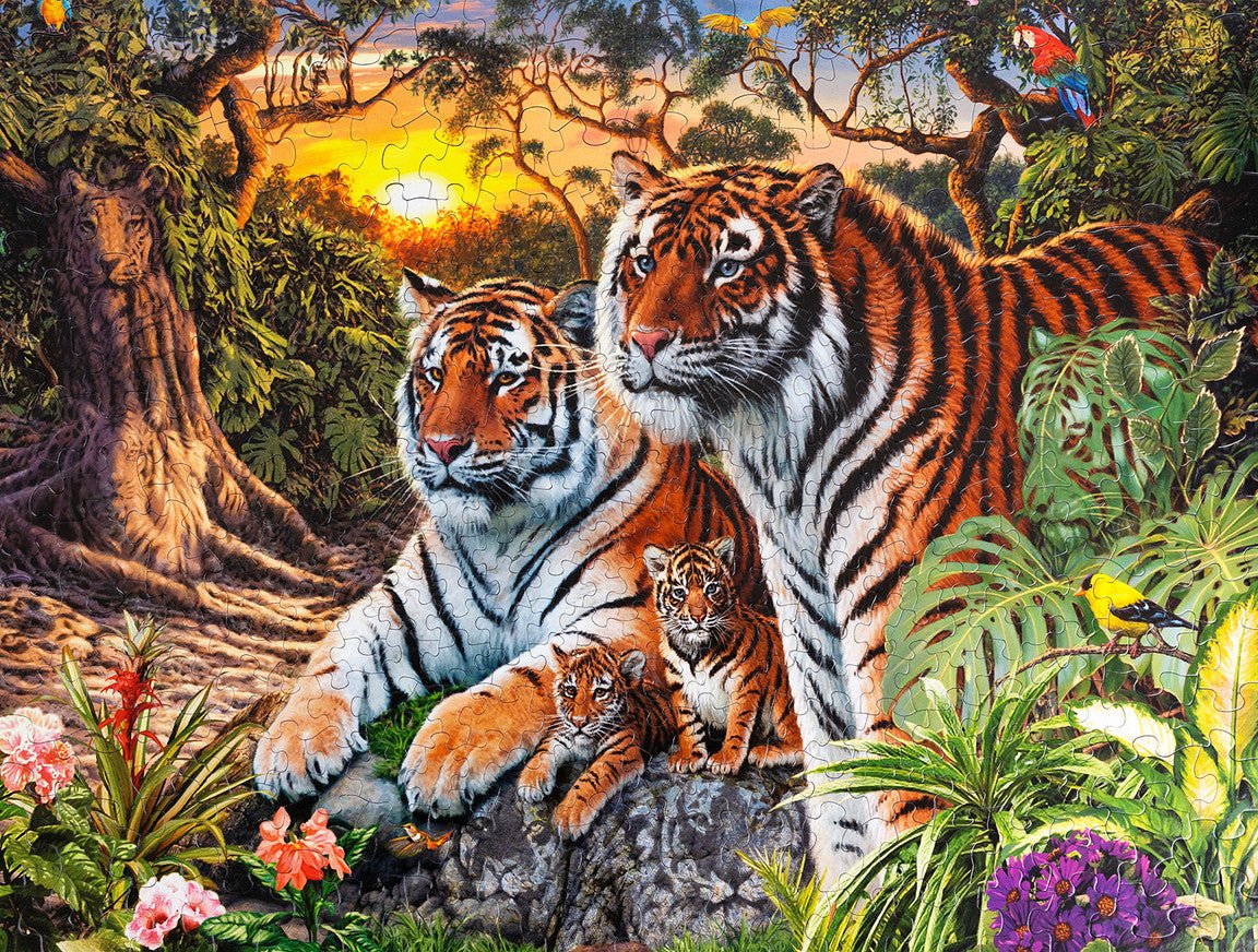 Hidden Tigers 400 Piece Jigsaw Puzzle by Springbok Puzzles