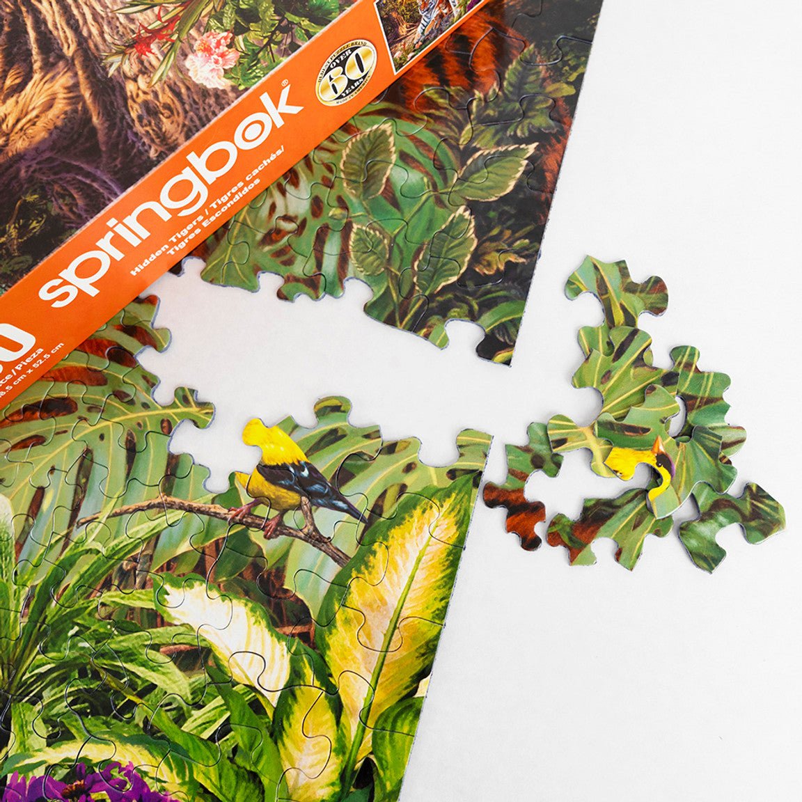 Hidden Tigers 400 Piece Jigsaw Puzzle by Springbok Puzzles