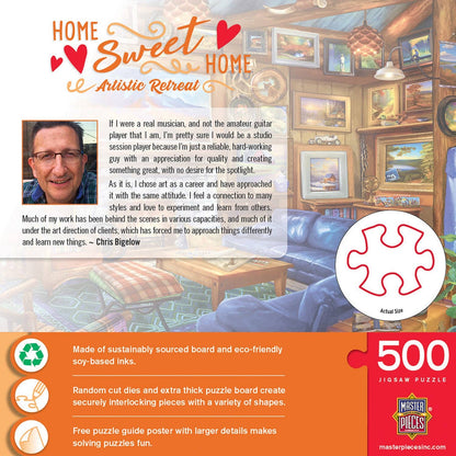 Home Sweet Home - Artistic Retreat 500 Piece Puzzle by Masterpieces