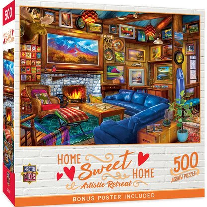 Home Sweet Home - Artistic Retreat 500 Piece Puzzle by Masterpieces
