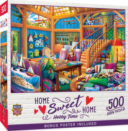 Home Sweet Home - Hobby Time 500 Piece Jigsaw Puzzle | Masterpieces Puzzles