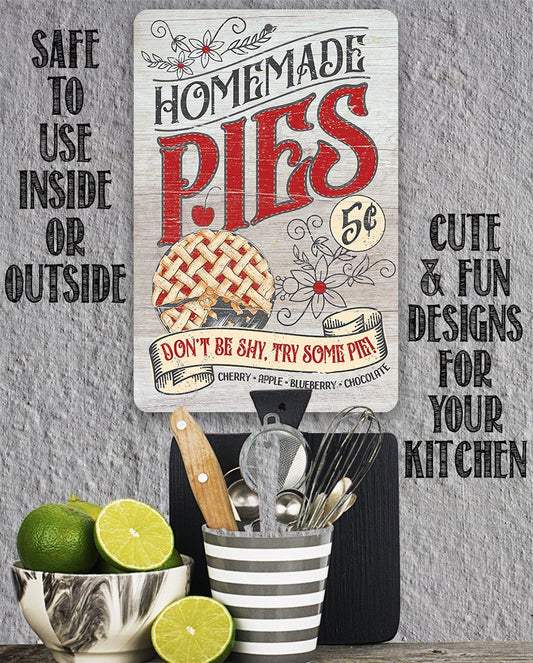 Homemade Pies - Metal Sign
