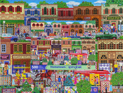 Hometown 500 Piece Jigsaw Puzzle by Springbok Puzzles